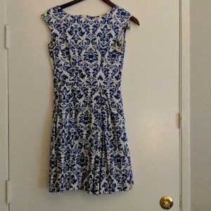 Paisley blue and white sundress